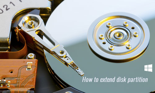 Extend disk partition