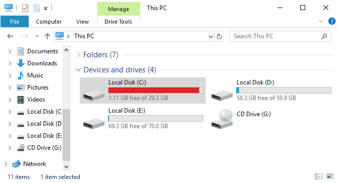 C Drive Is Full Or Running Out Of E On Windows Server 2019 C Drive Full